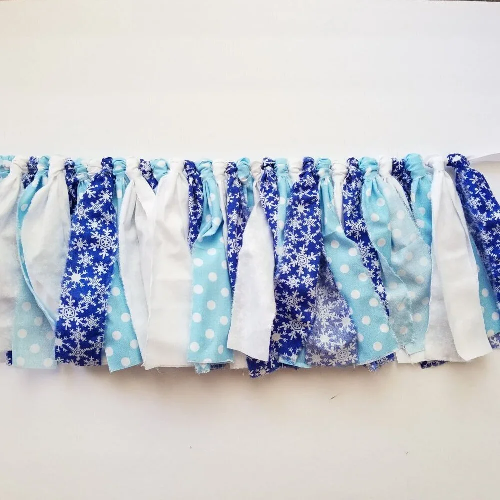 Snowflake High Chair Banner | First Birthday | 3’ HIGH CHAIR